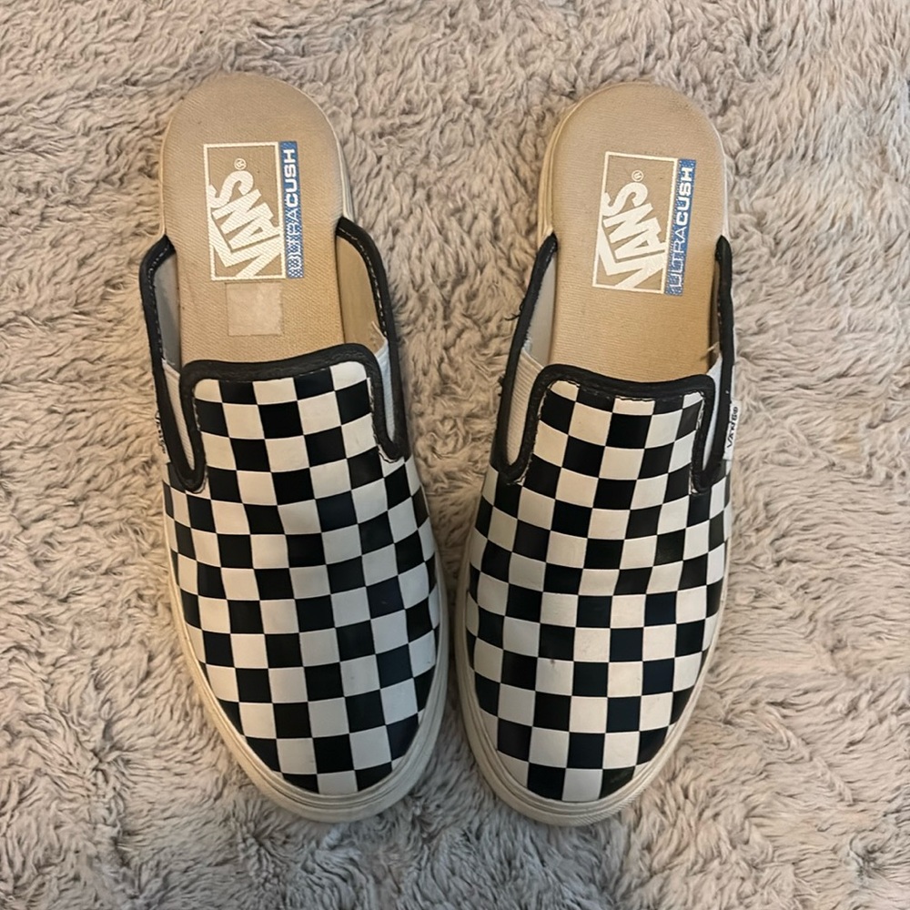 Vans slide on checkerboard ultra cush shoe